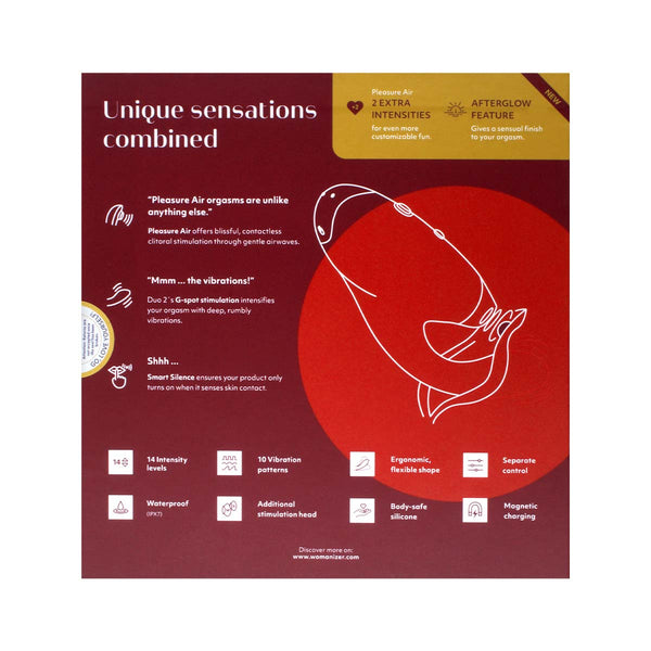 Womanizer DUO 2 陰蒂吸啜 + G點按摩棒