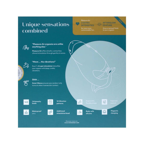 Womanizer DUO 2 陰蒂吸啜 + G點按摩棒