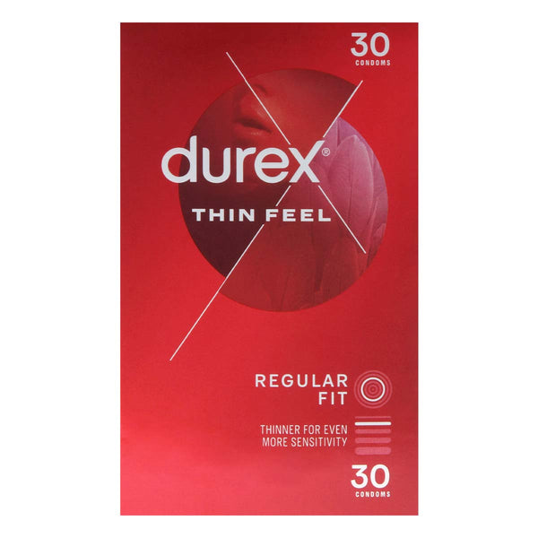 Durex Thin Feel 安全套 30片裝 condom 包裝正面圖