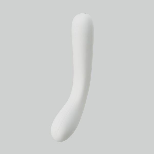 Iroha Mai TSURU 震動棒懸浮展示,展現其優雅弧形設計與高品質矽膠材質。