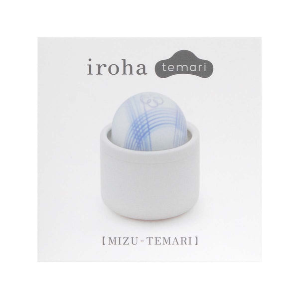 iroha temari MIZU 水韻震動按摩器 - 官方包裝正面,日式極簡風格設計