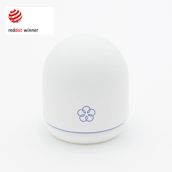 iroha temari MIZU 水韻震動按摩器 - 正面視角,圓球形設計與細緻紋理,舒適貼合手掌