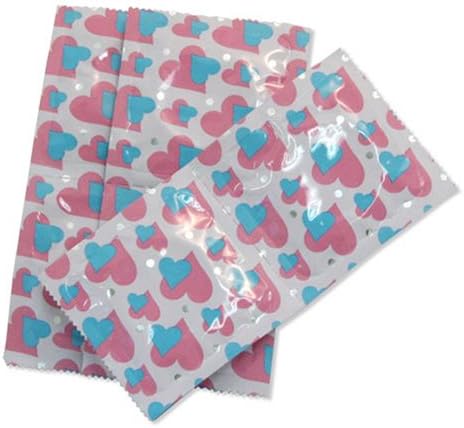 Japan Medical Usu-Pita Deluxe 乳膠安全套獨立包裝設計,粉色愛心圖案,Condom 方便攜帶與存放