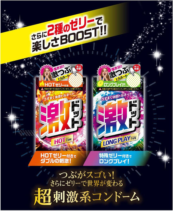 JEX 激凸點 HOT TYPE vs LONG PLAY - 超刺激安全套雙強對決,選擇你的專屬快感 Condom