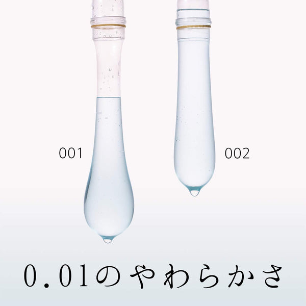 岡本 0.01 與 0.02 安全套柔軟度比較,0.01 更加柔軟貼合,帶來更舒適體驗。