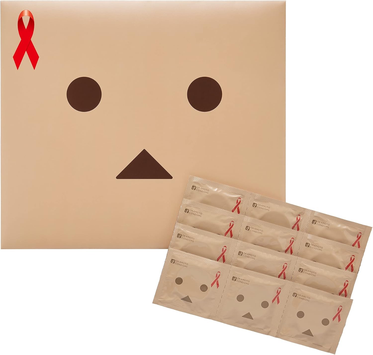 岡本 Okamoto 紙箱人 Danboard 特別版安全套 48片裝 Condom,限量信封包裝設計,趣味與實用兼備