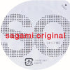 Sagami Original 相模原創 0.02 PU 安全套單片包裝,標示「オモテ側」正面 Condom 方向