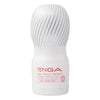 TENGA AIR CUSHION CUP SOFT 飛機杯 正面特寫,清晰展示柔和白色外觀與產品標誌