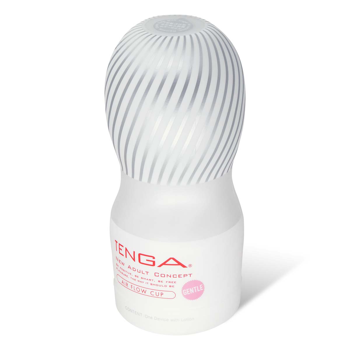 TENGA AIR CUSHION CUP SOFT 飛機杯 主要展示圖,白色柔和設計與空氣緩衝結構