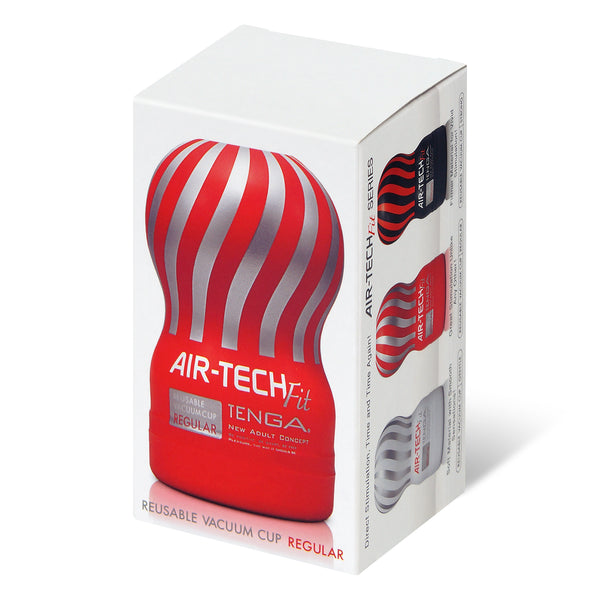 TENGA AIR-TECH Fit REGULAR 飛機杯正面圖片,展示其簡約而吸引人的包裝設計。