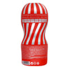 TENGA AIR-TECH REGULAR 飛機杯 背面設計展示,紅白條紋外觀搭配詳細產品說明