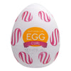 TENGA EGG CURL 飛機蛋 正面包裝展示,印有產品名稱與特色設計圖案。