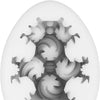 TENGA EGG CURL 飛機蛋 內部結構圖,顯示螺旋設計與多層紋理的刺激細節。