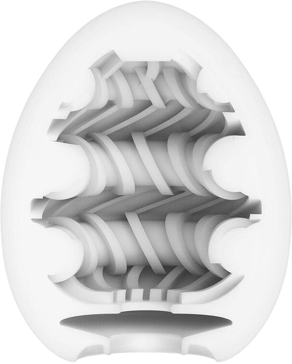 TENGA EGG Ring 的內部結構圖,展示環形層次設計,提供多重刺激與包覆感。