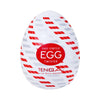 TENGA EGG TWISTER 飛機蛋 包裝正面清晰圖,白色蛋形外殼配紅色螺旋線條設計