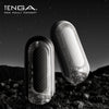 TENGA FLIP 0 GRAVITY 系列展示,包括 WHITE 與 BLACK 版本,專為細緻體驗設計。