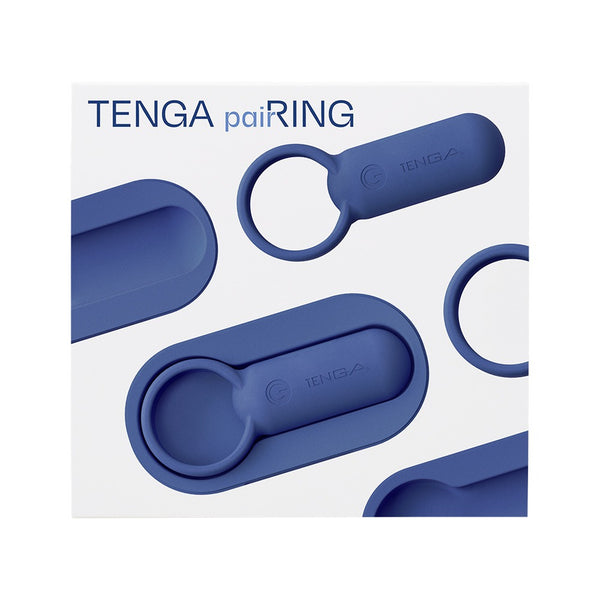 TENGA paiRING INDIGO 靛藍色情侶環及充電盒