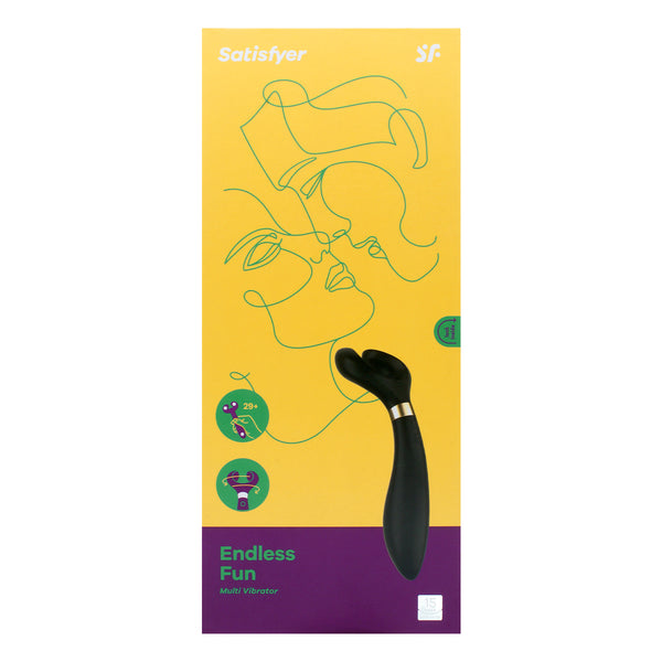 Satisfyer Endless Fun Y字 震動器(黑色)