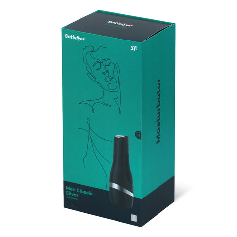 Satisfyer Men Classic 重複使用 真空 飛機杯(銀色)