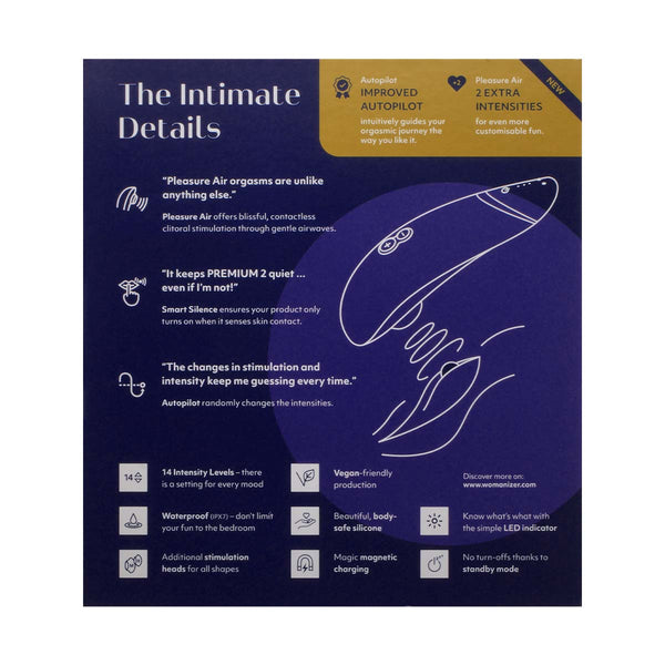 Womanizer Premium 2 智能陰蒂吸啜器