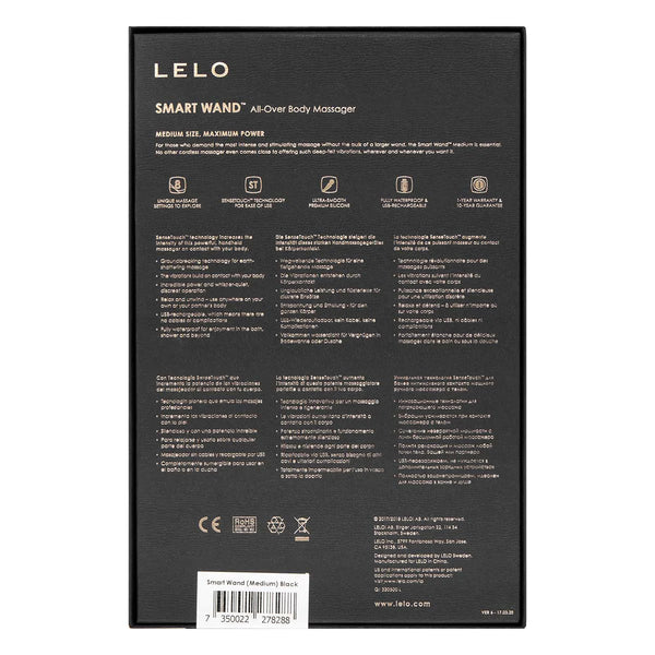 LELO Smart Wand 智能按摩棒(中號)黑色