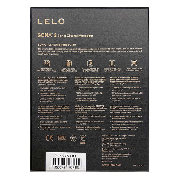 LELO SONA 2 聲波震動按摩器