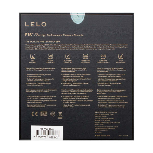 LELO F1S™ V2A 飛機杯 藍色