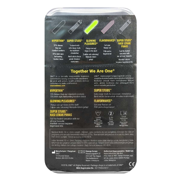 ONE 完美感受組合 乳膠安全套(15片裝)