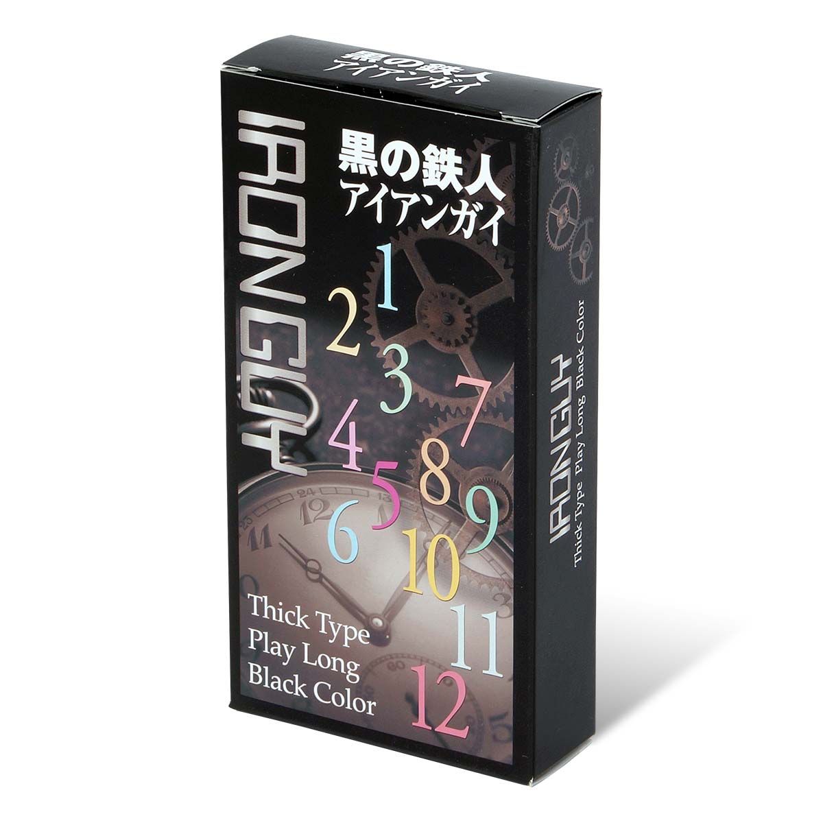 Japan Medical 黑之鐵人 Iron Guy 安全套主圖,Condom 厚膜黑色款式,增強刺激與持久體驗