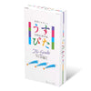 Japan Medical Usu-Pita 高級 1500 乳膠安全套,Condom 獨特點狀與螺旋紋設計,提供額外刺激。