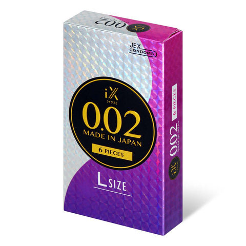 JEX iX 0.02 大碼 PU 安全套(6片裝)