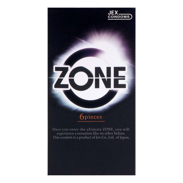JEX ZONE 乳膠安全套正面包裝,6 片裝,Condom 極致貼合體驗