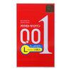 岡本 Okamoto 0.01 大碼 L Size 潤滑加量安全套 Condom 3片裝 - 正面包裝