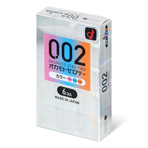 岡本 Okamoto 0.02 三色系 日本版 6片裝