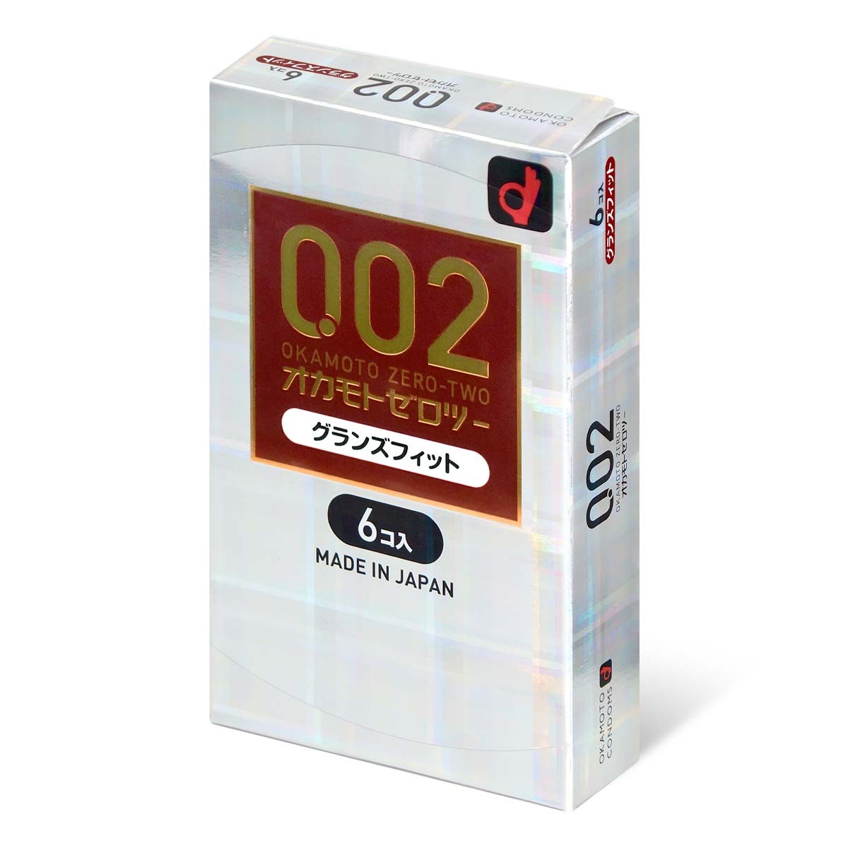 岡本 Okamoto 0.02 前端合身安全套 Glans Fit Condom 日本製 6 片裝,均一 0.02mm 極薄水性聚氨酯安全套