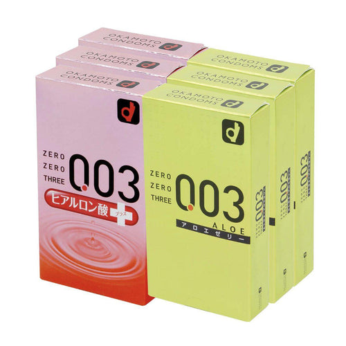 岡本 0.03 潤滑組合(透明質酸 & 蘆薈)6盒優惠