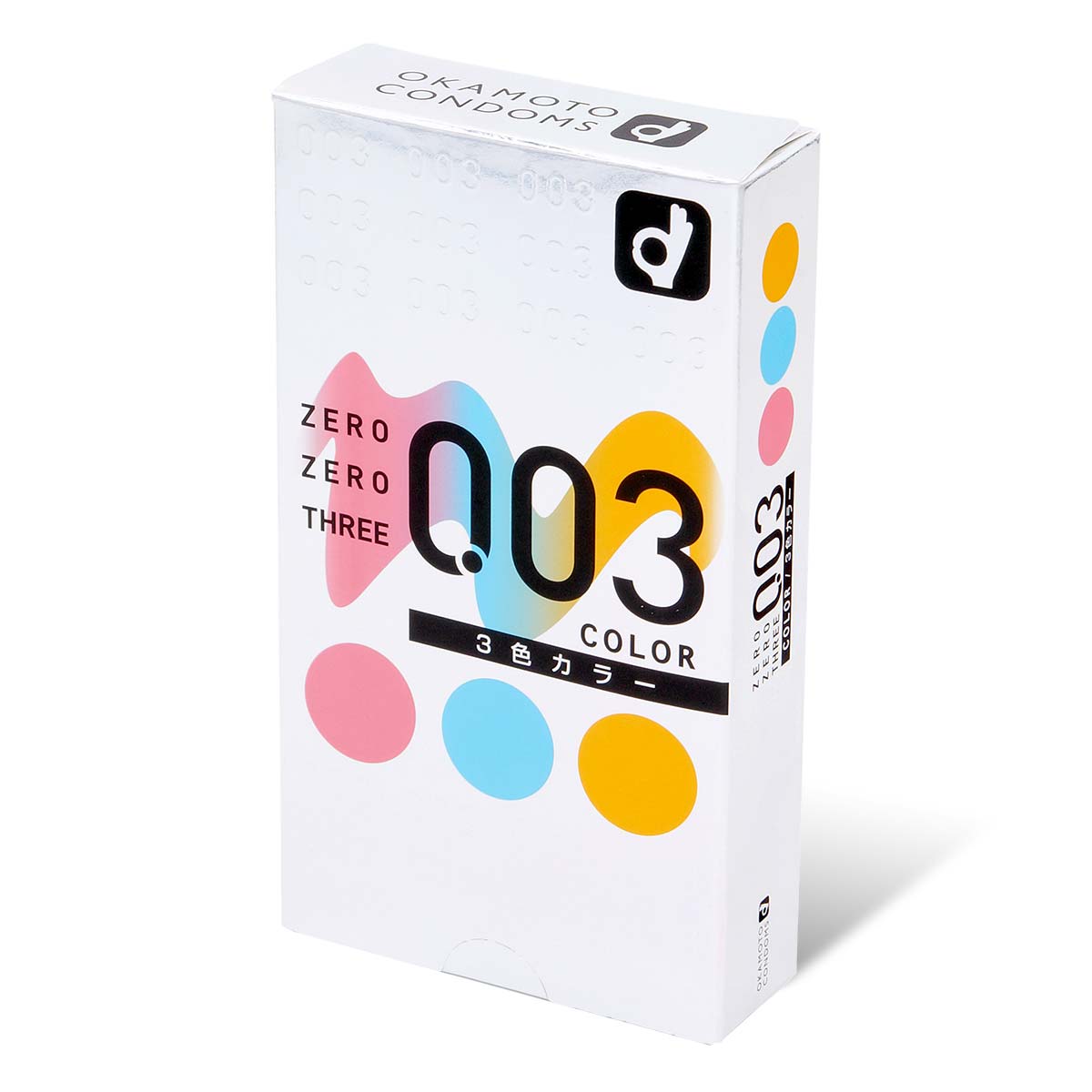 岡本 0.03 色系 安全套,condom 日本製造,極致 0.03mm 超薄設計,擁有鮮明色彩與柔滑質感。
