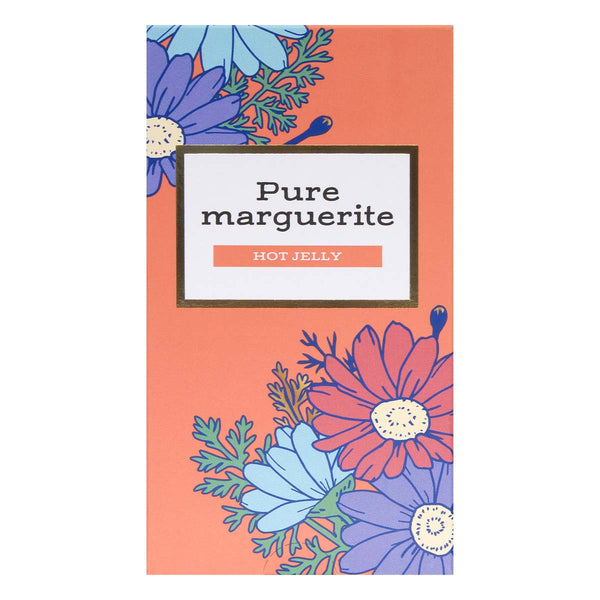 Okamoto Pure Marguerite Hot Jelly 安全套正面包裝,提供溫暖感受與高潤滑效果的日本製 condom