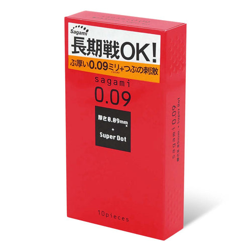 相模 Sagami 0.09 凸點 Super Dot 乳膠安全套(10片裝)