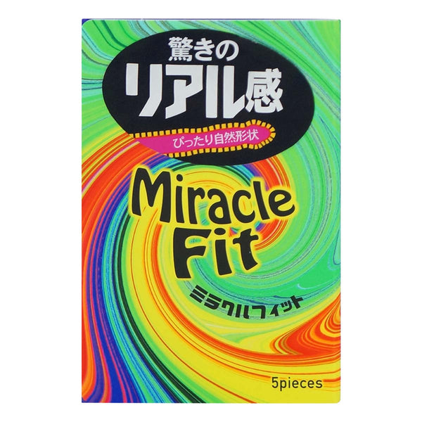 Sagami 相模 Miracle Fit 奇妙貼身乳膠安全套正面包裝,超貼合二段式設計,提供更真實的親密感受