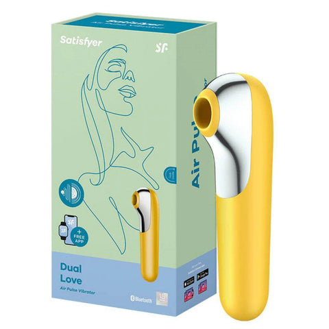 Satisfyer Dual Love 智能APP 震動吸啜器 黃色