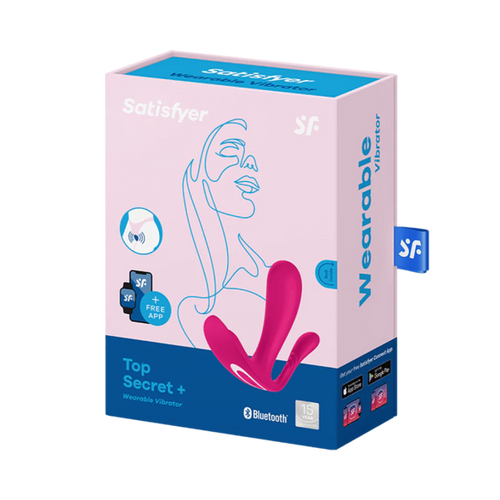 Satisfyer Top Secret+ 穿戴式 APP 遙控 G點後庭 按摩器 粉紅色