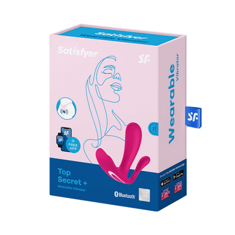 Satisfyer Top Secret+ 穿戴式 APP 遙控 G點後庭 按摩器 粉紅色