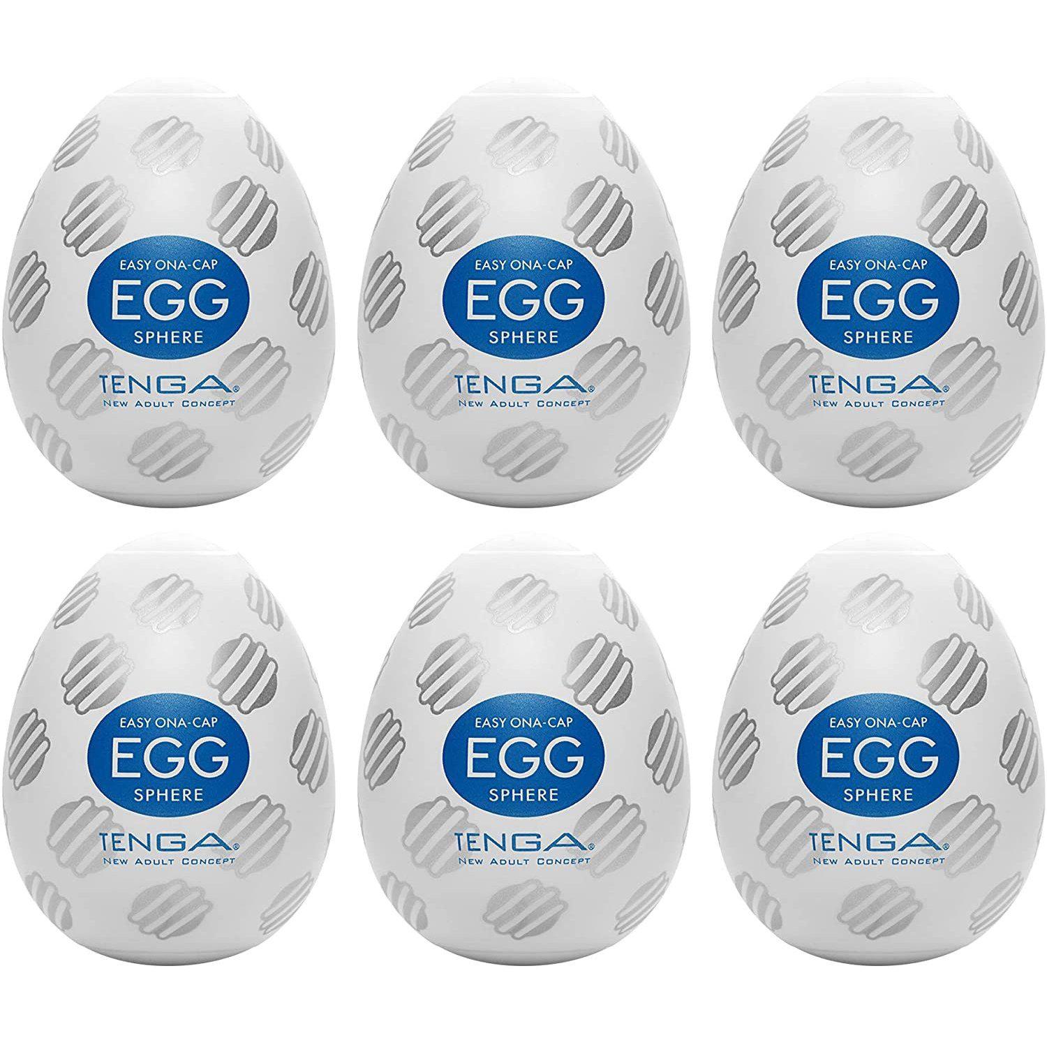 TENGA EGG Sphere 飛機蛋六入套裝,圓球突起內部設計提供多方向滾動式刺激,彈性材質貼合舒適,輕巧便攜,帶來隨時隨地的愉悅體驗。