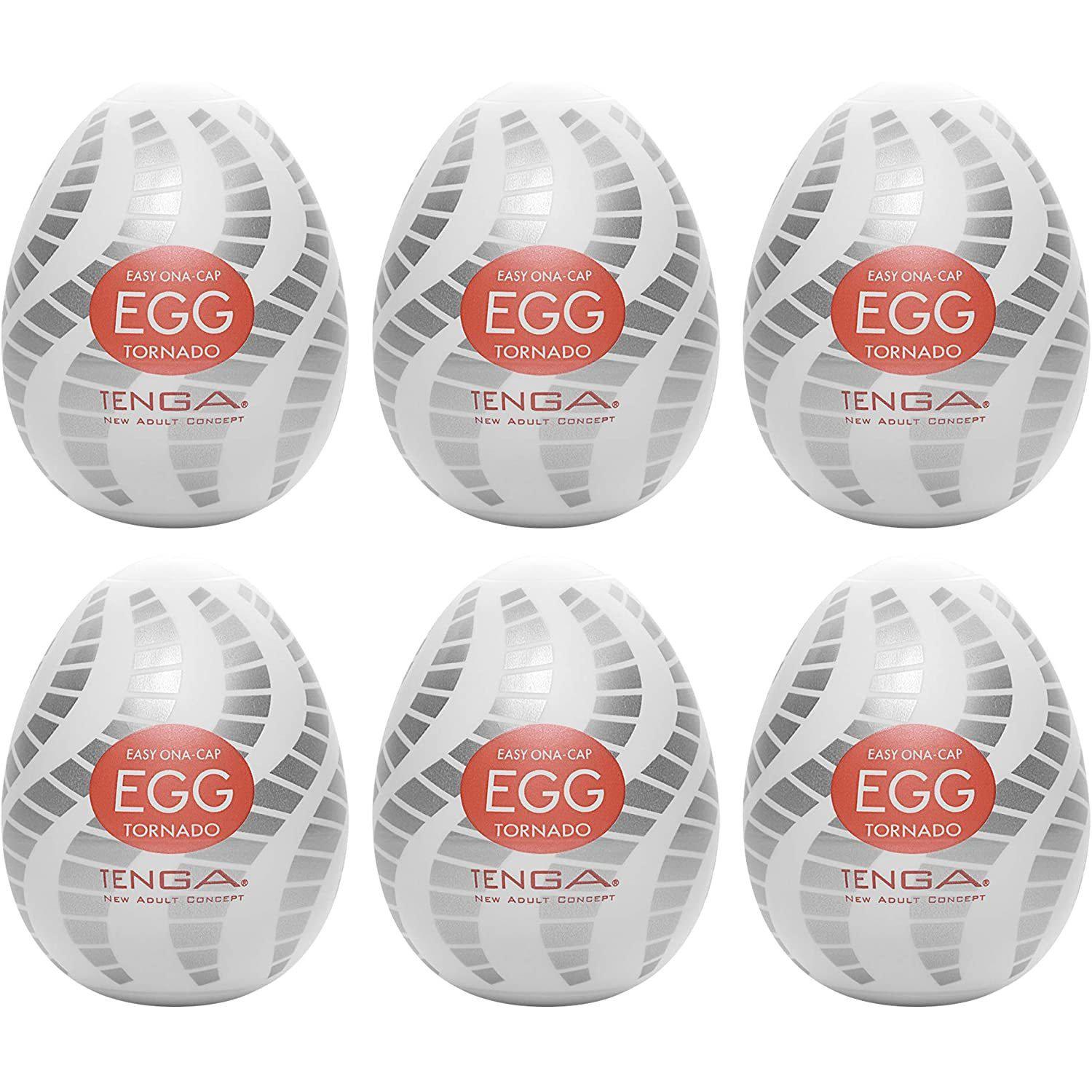 TENGA EGG Tornado 飛機蛋六入套裝,螺旋內部設計提供旋轉式刺激與緊密包覆感,輕便易攜,讓您隨時享受愉悅體驗。