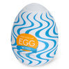 TENGA EGG WIND 飛機蛋 正面主圖 - 縱向波浪紋設計的飛機杯,帶來獨特波動刺激感。