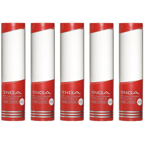 TENGA HOLE LOTION REAL 水性潤滑劑 170ml.五支優惠裝