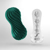 TENGA MOOVA FIZZY GREEN 飛機杯內部結構示意圖,展示了螺旋紋理和內部細節設計,提供細膩且層次豐富的刺激感受。