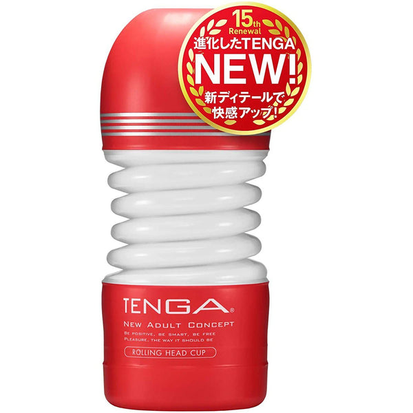 TENGA Rolling Head Cup 飛機杯 外觀展示,旋轉設計與彈性膠體提供動態刺激體驗。