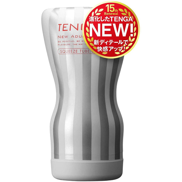 TENGA Squeeze Tube Cup Soft 版 飛機杯,搭載可擠壓調節的杯體,實現滑順柔和的舒適感受。